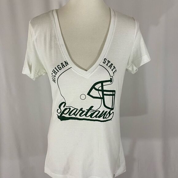 Nike Michigan State V Neck Football Tee - Picture 1 of 6